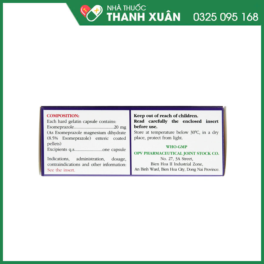 AmePrazol 20mg thuốc điều trị bệnh trào ngược dạ dày thực quản, viêm loét dạ dày và hội chứng Zollinger